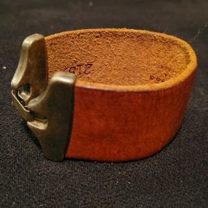 Streets Ahead leather cuff bracelet